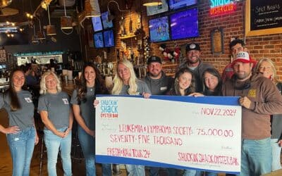 Shuckin’ Shack’s 3rd Annual Fresh & Raw Tour Raises $75,000 for the Leukemia & Lymphoma Society